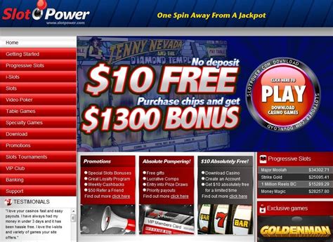Slot powers casino bonus
